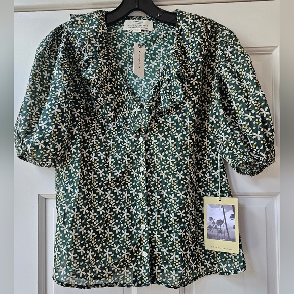 New Birds of Paradis by Trovata Faye Blouse - Picture 5 of 9